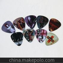 【加工廠定做 個性彩繪撥片 吉他撥片 賽璐珞撥片 高清彩繪雙面印刷】價格,廠家,圖片,樂器配件,磐安縣東東五金工藝品廠-